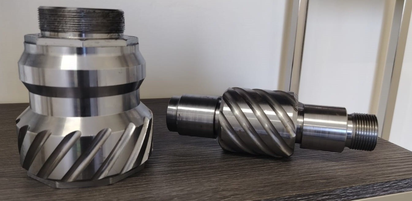 Precision component on an inspection table
